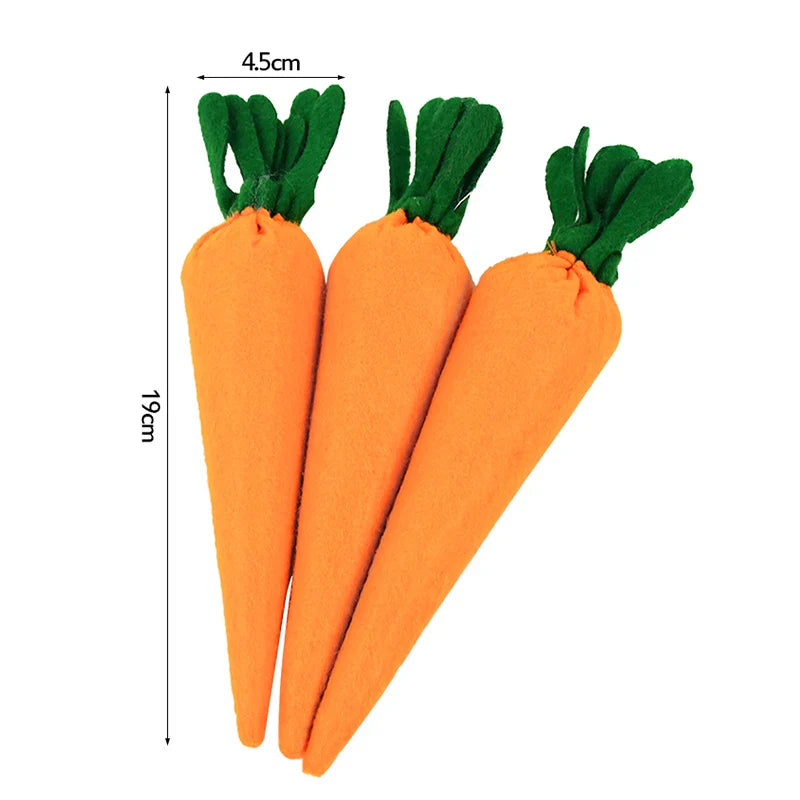 3/1pcs Nov Woven Easter Carrots Ornaments Hanging Pendant for Easter Home Decorations Supplies 2023 Kids Easter Favors Gifts Toy Lootquake LLC