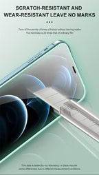 2Pcs Luminous Protective Glass For iPhone 14 13 12 11 Pro Max X XR XS Screen Protector For 7 8 6 Plus SE3 Glowing Tempered Glass  Luminous Glowing Tempered Glass Screen Protector for iPhone Stevvex