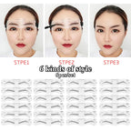 Reusable Eyebrow Stencil Set Soft Ruler Brow Definer Eye Brow Drawing Guide Styling Shaping Grooming Template Card Makeup Tools Lootquake LLC