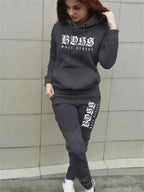 Women's Luxury Hoodie & Sweatpant Tracksuit THRIXINE