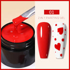 BORN PRETTY Metallic Painting Gel Gold Silver Mirror Effect Nail Polish Super Bright Drawing Line French Nail UV Painting Varnis Lootquake LLC