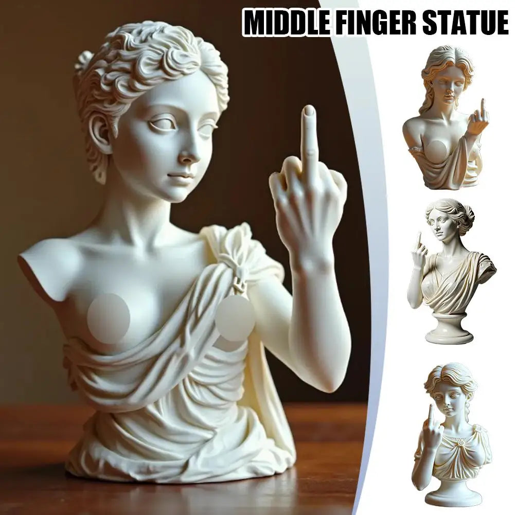 Statue Of Vienna Goddess Funny Goddess Statue 3D Resin Craft Ornaments Unique Design Cultural Symbol Office Home Decoration 2025