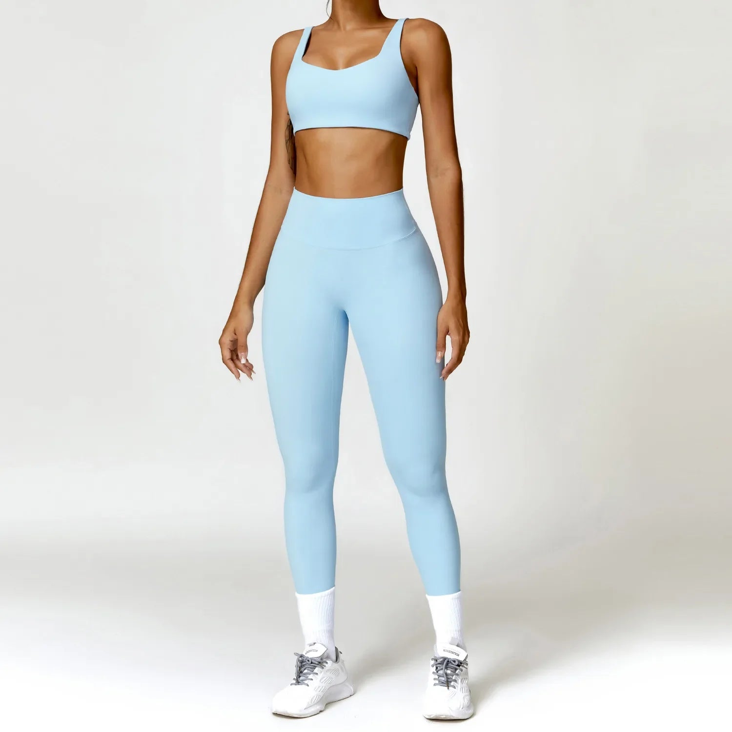 ElevateFit 2-Piece Yoga Ensemble: Comfort Meets Style THRIXINE