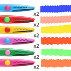 6pcs/Set Scissors Wavy Pattern Paper Cutter DIY Handmade Tools Paper Craft Kawaii Card Photo Scissors Kids Gifts Office Supplies Lootquake LLC