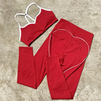 Vibrant Flex Gym Set: Colorful Sports Bra & Leggings