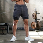 Men's Sport Shorts cool Double-deck Running Shorts - SJB-DIAMOND ELITES