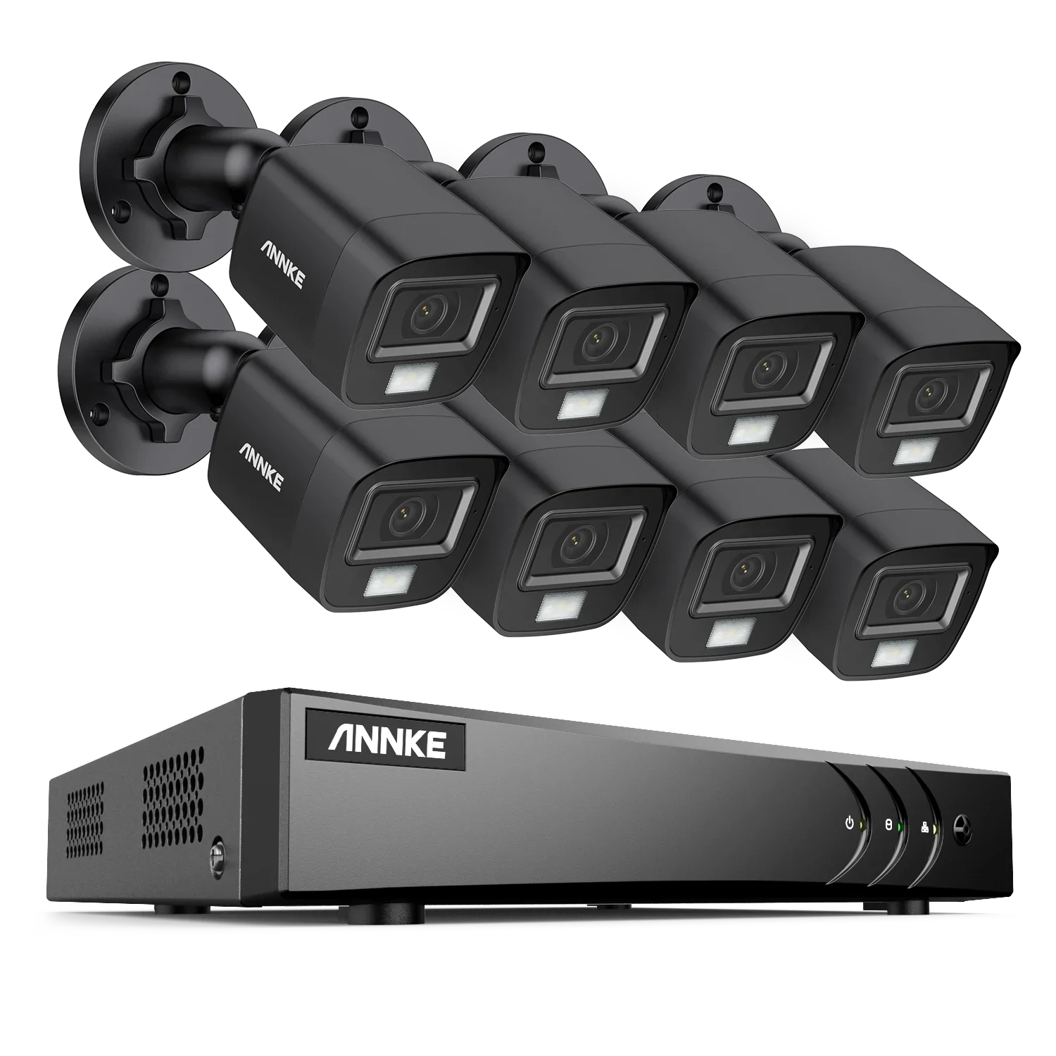 ANNK H.265+ 5MP Lite Ultra HD 8CH DVR CCTV Security System 8PCS Outdoor 5MP EXIR Night Vision Camera  Video Surveillance Kit