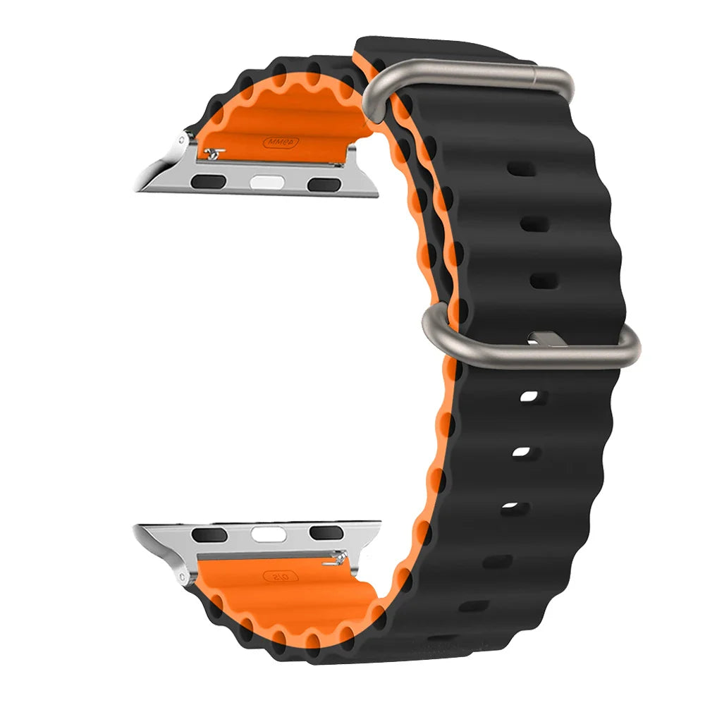 Apple Watch Silicone Strap - Soft Waterproof and Breathable