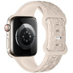 Apple Watch Silicone Band - Floral Engraved - Stylish Design - SJB-DIAMOND ELITES