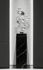 Abstract Art Sculpture Electroplating Transparent Resin Craft Model Modern Home Decor LivingRoom Office Desktop Statue Ornaments Lootquake LLC