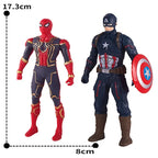 17cm Marvel Spiderman Model Anime Action Figures Spider-man Captainironman Luminous Children's Toys Decorationdolls Gifts