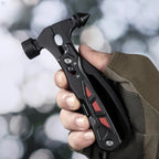 TrailMaster: Compact Multitool & Tactical Hammer THRIXINE