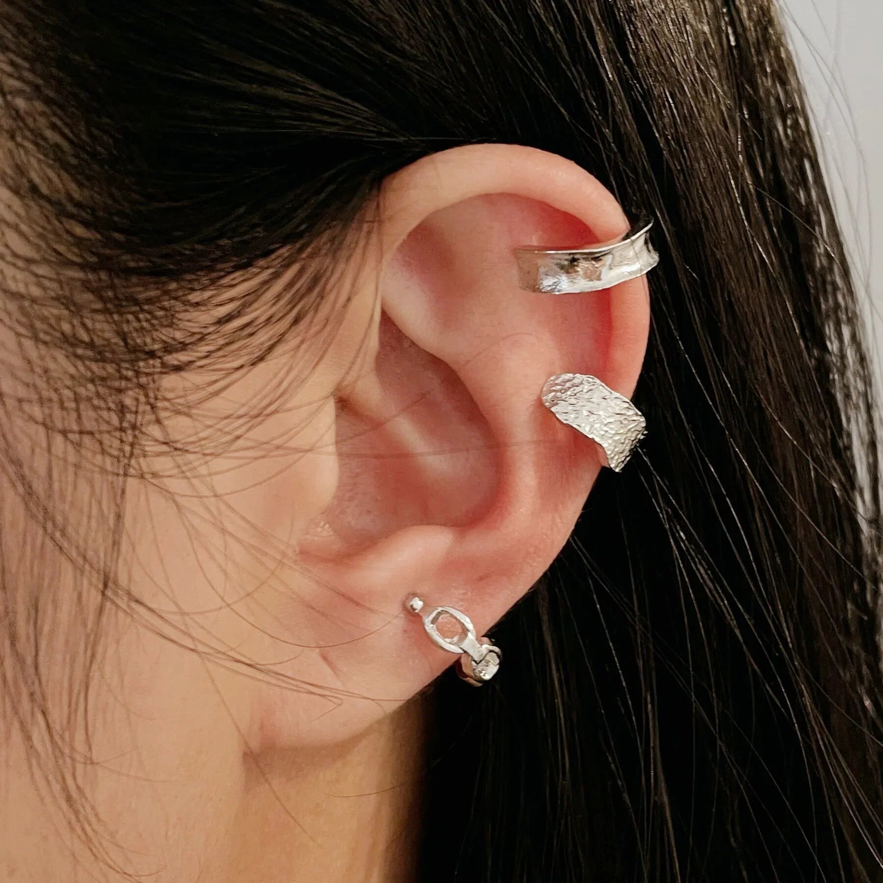 LATS Gold Color Leaves Ear Cuffs, Black Non-Piercing Ear Clip Earrings for Women & Men Lootquake LLC