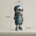 Skeleton Doll Resin Jewelry Character Statue Home Creative Cool Room Decor Panel Trendy Street Decoration Personalised Retro