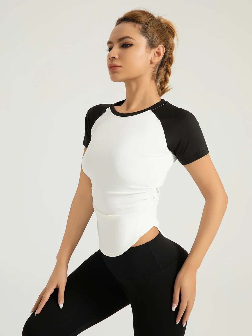Women's Compression Fit Quick-Dry Yoga Running Tee - SJB-DIAMOND ELITES