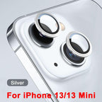 3D  Protective Glass Camera Protector Cover For iPhone 13 Pro Max i Phone 13Pro 13 Mini Rear Lens Metal Ring Protect Camera Lens Case Individual Metal Scratch Resistant HD Clear Case Tempered Glass Camera Case Stevvex
