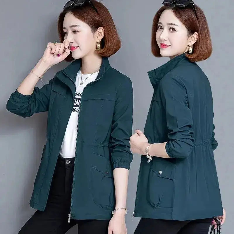 2023 New Spring Women's Jackets Causal Windbreaker Famale Thin Basic Coat Lightweight Jacket Outwear Women Clothing Lootquake LLC