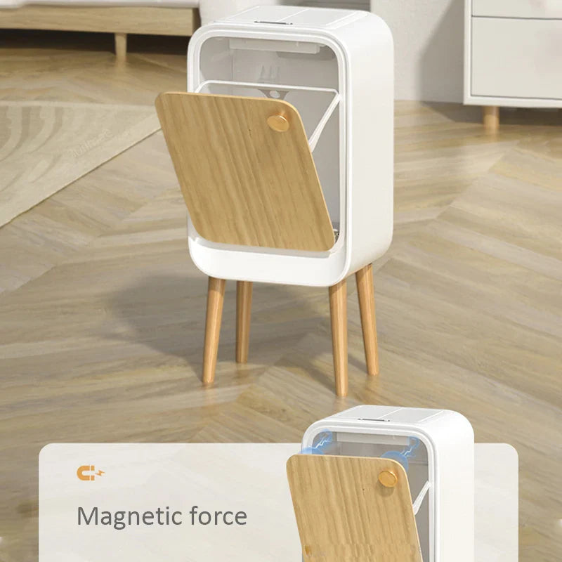 Trash Can Dispenser for Kitchen Bedroom Living Room Office With High Leg Wastebasket Automatic Sensor Smart Dustbin 20L Lootquake LLC