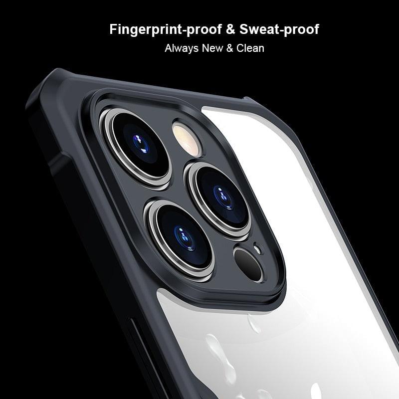 Phone Case For iPhone 14 13 12 Pro Max 14 Plus Shockproof Back Transparent Cover Camera Screen Protection Case Camera Cover Slim Clear Back with Shockproof Soft Bumper Frame Cover Stevvex
