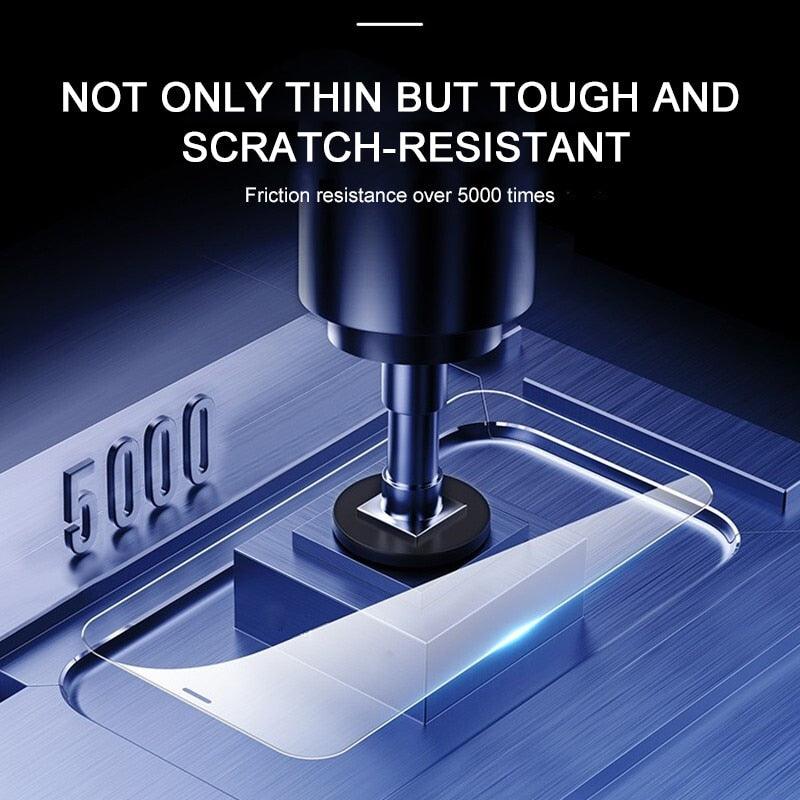 4PCS Full Cover Protective Glass For iPhone 11 12 13 14 Pro Max Screen Protector On iPhone X XR Xs Max 6S 7 8 Plus 13 Mini Glass Edge to Edge Coverage Ultra Clear Anti-Dust 9H Hardness Screen Protector Stevvex