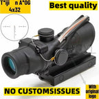 Hunting A*OG 4x32 Fiber Illuminated Red Chevron Scope THRIXINE