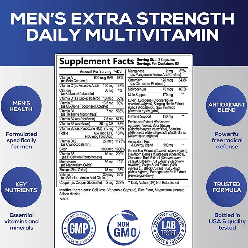 VitaBoost Men: Essential Energy & Immune Support THRIXINE