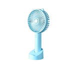 USB Mini Handheld Fan Cooler Portable Small Charging Fan Mini Silent Charging Desk Dormitory Office Student Gifts Long Personal Small Desk Fan with Base, Lightweight Rechargeable USB Handheld Fan Stevvex