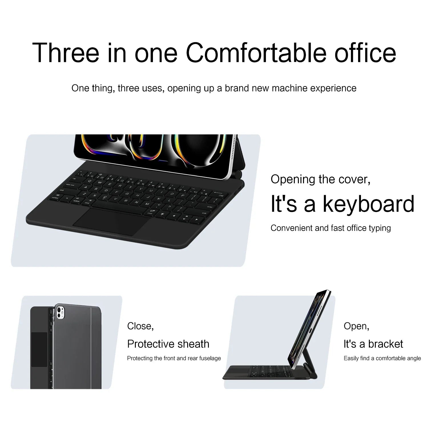 Magic Keyboard Case For iPad Pro 11 inch 12.9" M2 13 M4 Air 4th 5th ipad10 10th 10.9 Smart Cover Multi-touch Magnetic backlight Lootquake LLC
