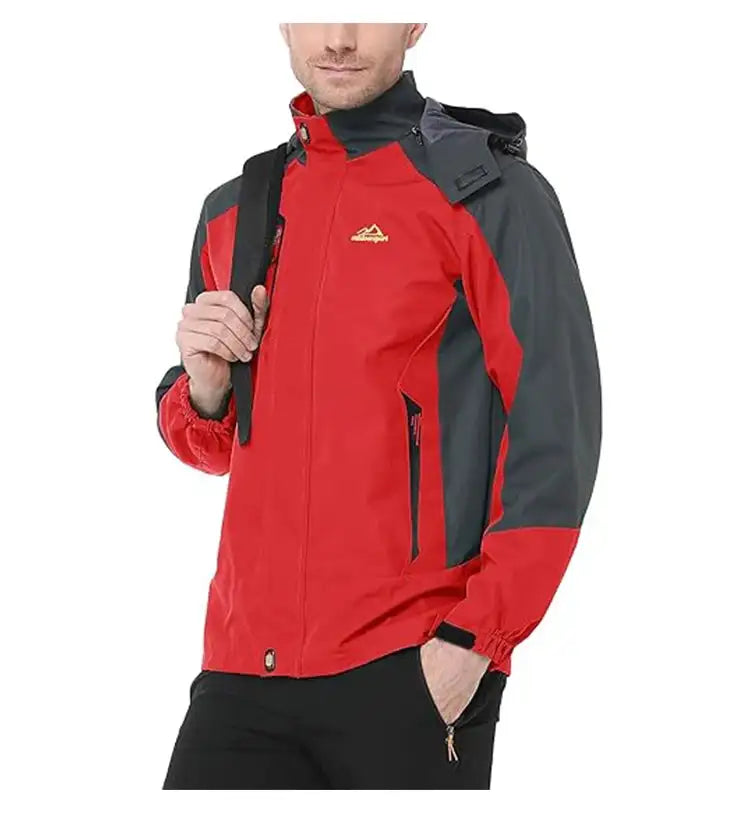 Men Autumn Jacket Camping Hiking Trekking Windbreaker Waterproof With Hood Spring Outdoor Sports Travel Climbing Coats