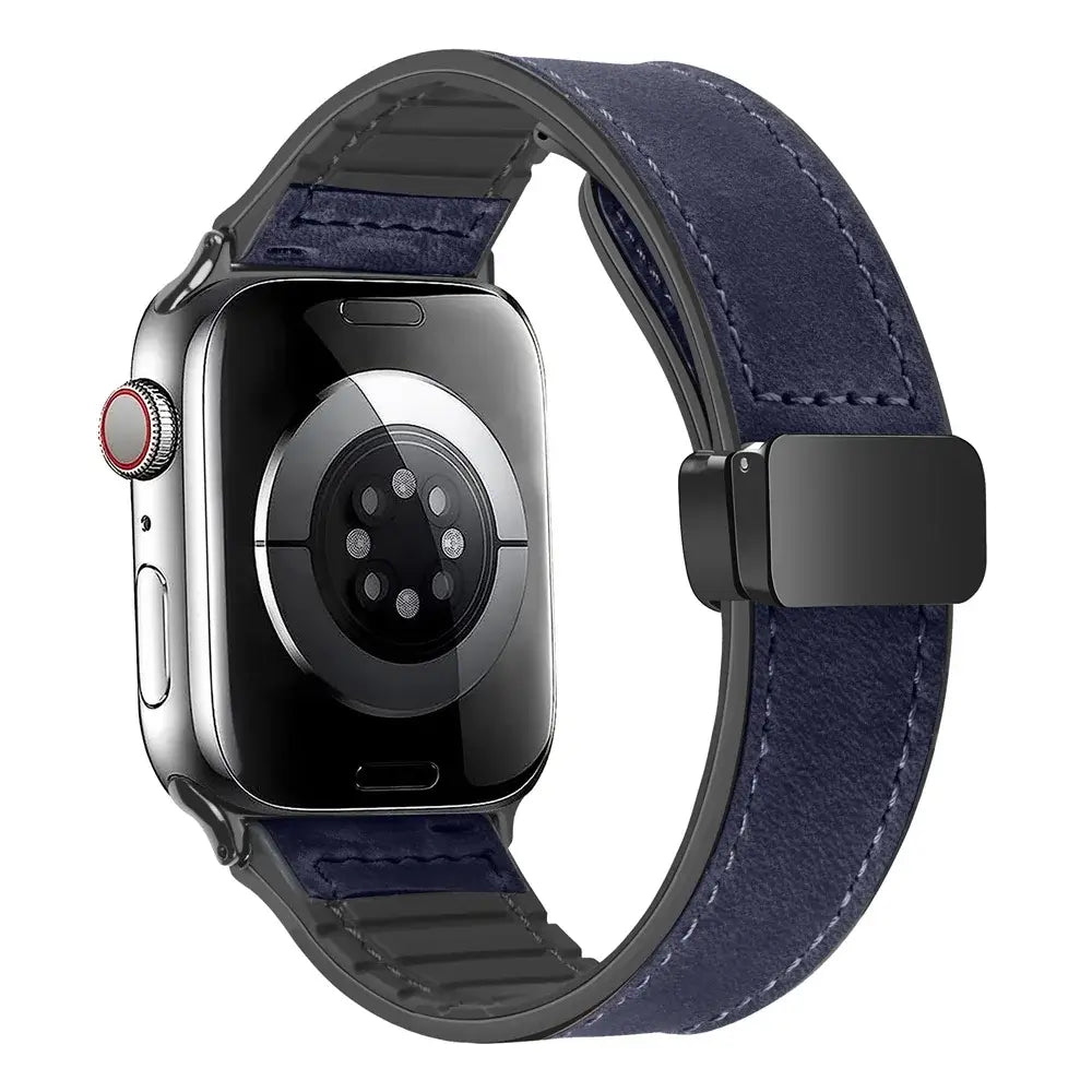 Apple Watch Genuine Leather Band - Stylish Magnetic Strap - SJB-DIAMOND ELITES