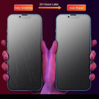 3PCS Matte Film For iPhone 14 13 12 11 Pro Max Mini Frosted Screen Protectors For iPhone X XR XS Max 6S 7 8 Plus SE3/2 Full HD Curved Edge Liquid UV Tempered Glass Exclusive Solution for Ultrasonic Fingerprint
