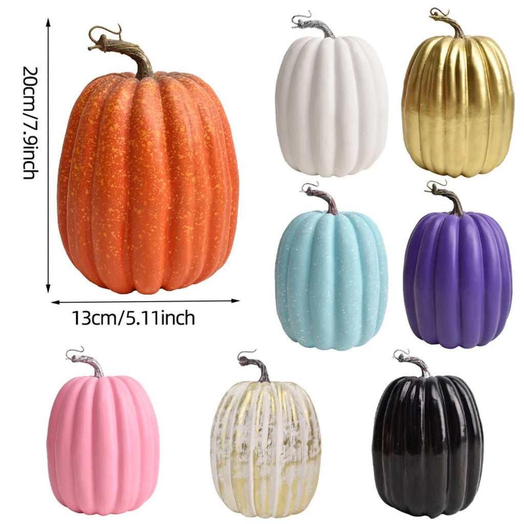 Halloween Pumpkin Decor Artificial Style Thanksgiving Day Dining Table Central Kitchen Decor Supplies Fall-Themed Wedding Decor Lootquake LLC