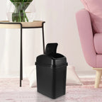 Large Capacity Shake Lid Trash Can 30L Grey White PP Material Kitchen Bathroom Bedroom Garbage Bin Compact Reusable