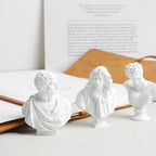 Miniature Desktop Ornament Home Decor Gypsum Portraits Greek Mythology Figurine Famous Sculpture Plaster Bust Statue Lootquake LLC