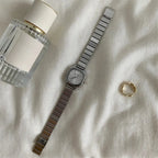 2024 Hot Brand Stainless Steel Strap Watch Women Luxury Gift Quartz Wristwatch Student Fashion Simple Square Quartz Watches