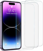 HD Clear Scratch Resistant Anti-Fingerprint Tempered Glass Film Full Screen Coverage Protector For Iphone 14 Pro Max Front Back Screen Protector HD Clarity Anti-Fingerprint Scratch Tempered Glass For Iphone 13 Stevvex