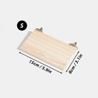 Wood Stand Platform Pet Bird Toys Parrot Rack Hamster Perches Paw Clean Cage Board Accessories for Gerbils Mice Wood Toys Lootquake LLC