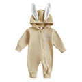 Adorable Infant Easter Romper with Hood Zipper Closure and Bunny Ears - Long Sleeve  for Spring Celebrations Lootquake LLC