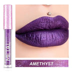 Metallic No-stick Cup Lip Gloss Glitter Matte Moisturizing Waterproof Long Lasting Lip Glaze Liquid Lipstick Lip Makeup Cosmetic Lootquake LLC