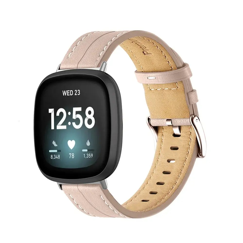 Fitbit Versa & Sense Leather Band - Premium Comfort - SJB-DIAMOND ELITES