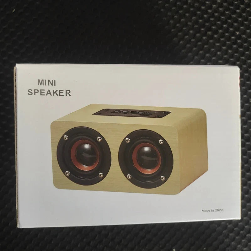 6W Wooden Bluetooth Speaker Portable Stereo HiFi Speakers TF Play Hand Free Call AUX Input Super Bass Loudspeaker Dual Subwoofer Lootquake LLC