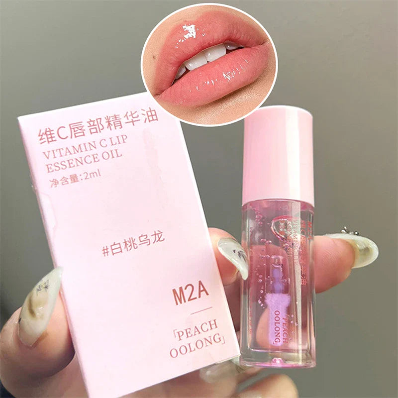 Vitamin C Lip Essence Oil Lip Oil Moisturizing Lip Liquid Hydrating moisturizing primer Improve lip lines and remove dead skin f Lootquake LLC