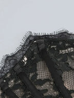 TARUXY Sexy Lace See-through Patchwork Corset Dress Female Bodycon Elegant Party MIrrgualr Mini Dress Women Tube Top Dress New