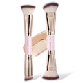 MAANGE 2PCS Foundation Brush Set for Liquid Cream Powder Contour Buffing Blending Concealer Face Brush Cosmetic Makeup Tools