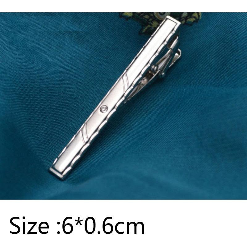 Simple Tie Clip Men Metal Copper Necktie Bar Clip Gold Silver Black 3 Bright Colors Best Gifts For Your Father Lover And Friends  Simple Classic Bar Clasp Practical Necktie Accessories Fashion Men Tie Clips Luxury Clothing Jewelry Stevvex