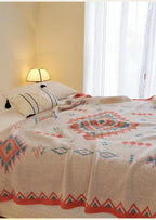 Bohemian Blanket Soft Sofa Cover Summer Blanket Office Nap Blankets Air Conditioning Blankets Knit Blanket For Travel