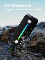 Ohayo Portable Waterproof Bluetooth Speaker 35W Drivers with Powerful 360-Degree Sound and Thundering Bass,TWS,IPX7 Waterproof Lootquake LLC