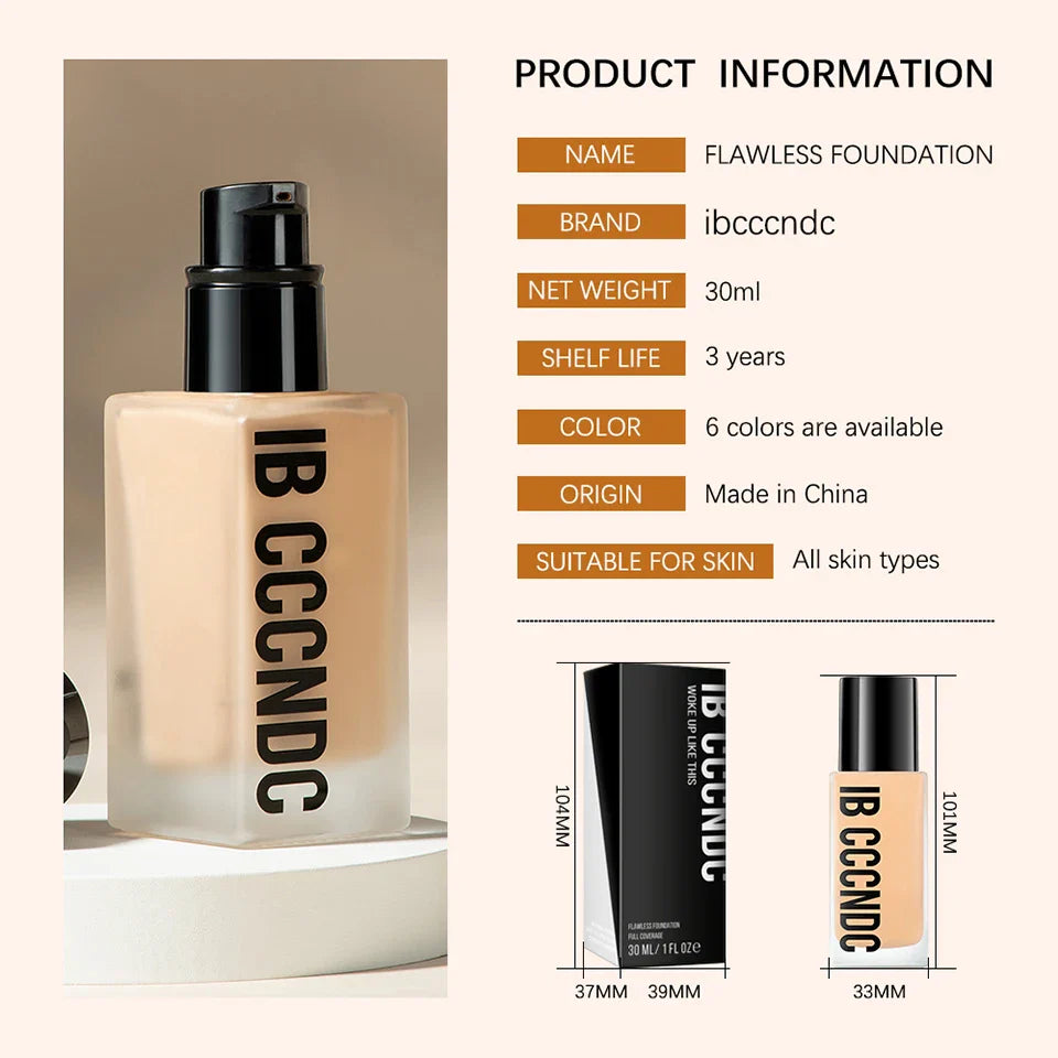 High Coverage Foundation Foundation Face Cream Cosmetic Foundations Makeup Waterproof Mist Korean Makeup Base Make Up Cc Bb Full Lootquake LLC