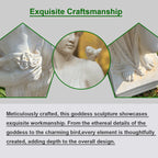 Outdoor Garden Statue, Nymph Sculpture Goddess of Greek Mythology Roman Style Outdoor Patio Yard Lawn Porch Decor, Ivory Lootquake LLC