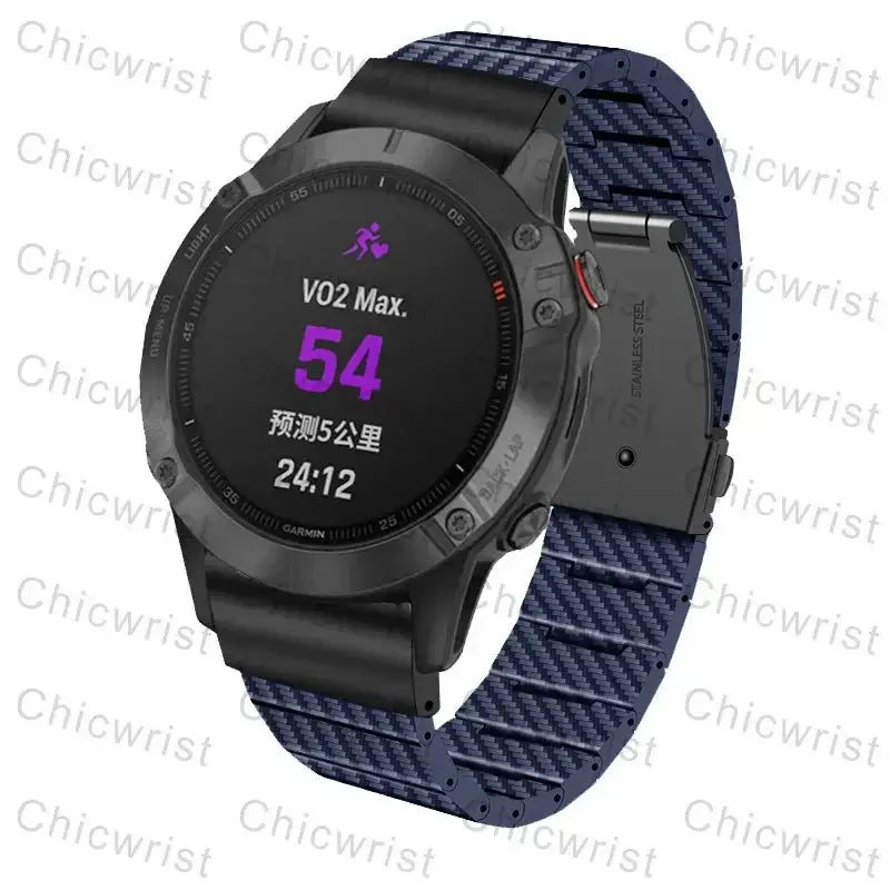 Garmin Carbon Fiber Band - Durable QuickFit Strap - SJB-DIAMOND ELITES
